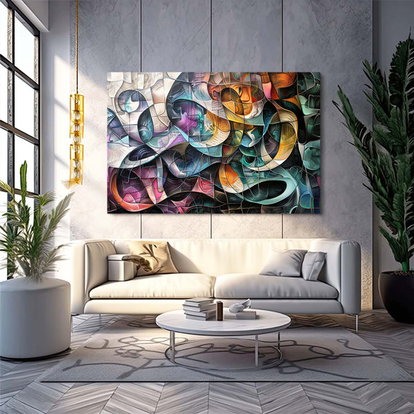 Curved Realms Abstract Art | MusaArtGallery™