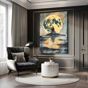 Customized Moon Canvas Art  | MusaArtGallery™