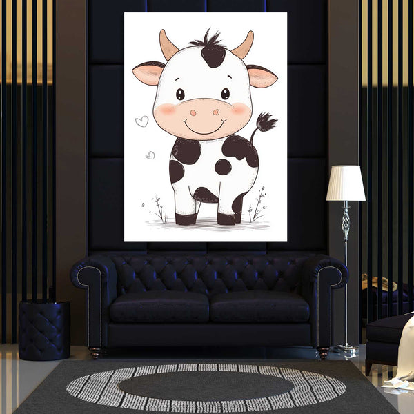 Cute Cow Canvas