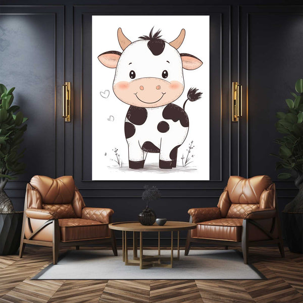 Cute Cow Canvas