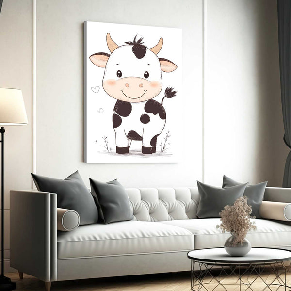 Cute Cow Canvas