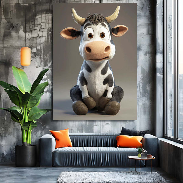Cute Cow Print Art
