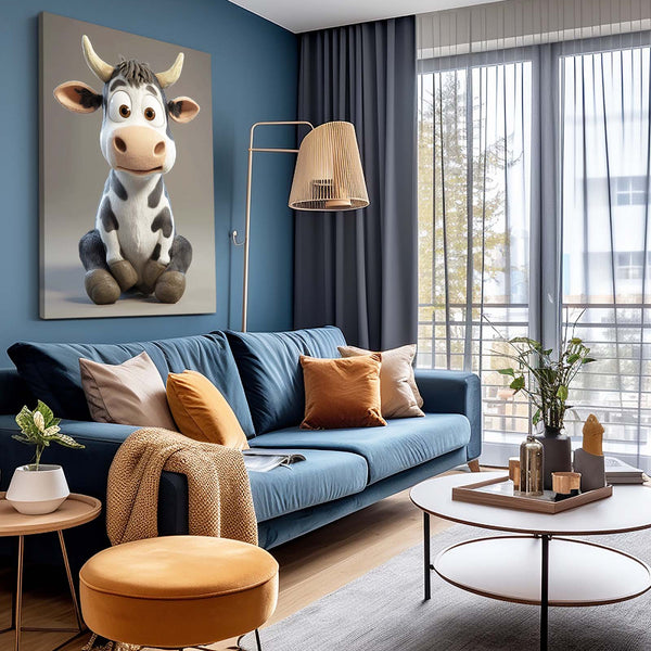 Cute Cow Print Art