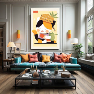 Cute Little Cat Art | MusaArtGallery™
