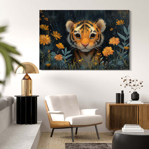 Cute Little Tiger Wall Art  | MusaArtGallery™