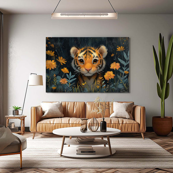 Cute Little Tiger Wall Art  | MusaArtGallery™