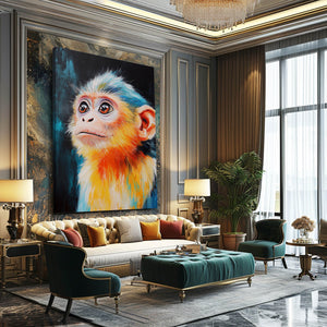 Cute Monkey Canvad