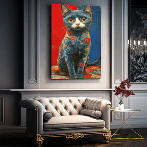 Cute Small Cat Art | MusaArtGallery™
