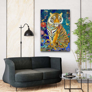 Cute Tiger Cartoon Clip Art  | MusaArtGallery™