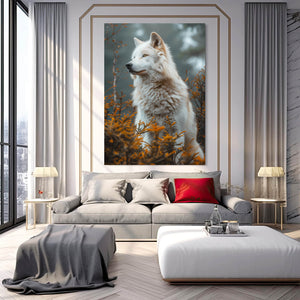 Cute Wolf Canvas Art | MusaArtGallery™