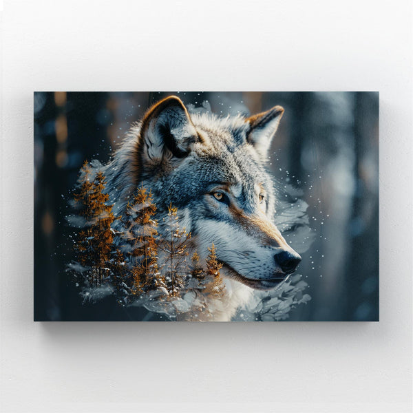 Cute Wolf Canvas Art   | MusaArtGallery™