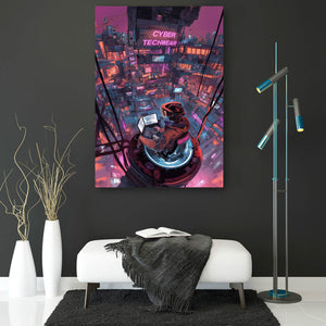 Cyber Cityscape Cyberpunk Art | MusaArtGallery™