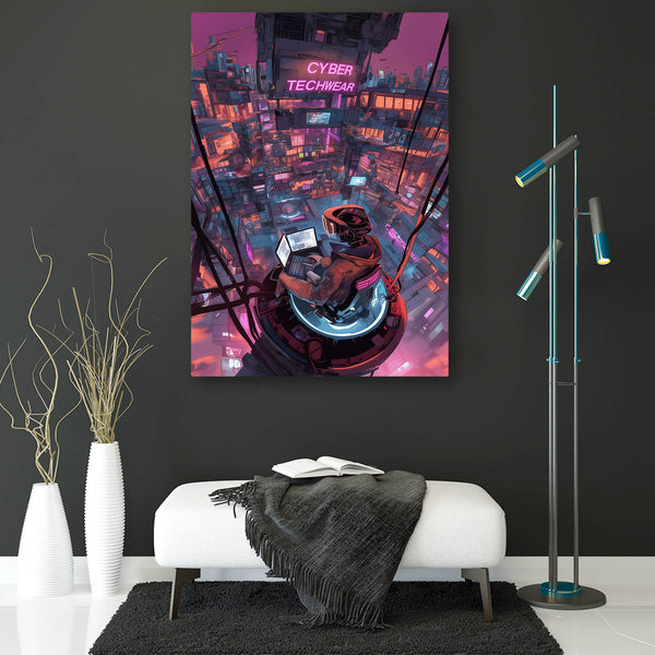 Cyber Cityscape Cyberpunk Art | MusaArtGallery™