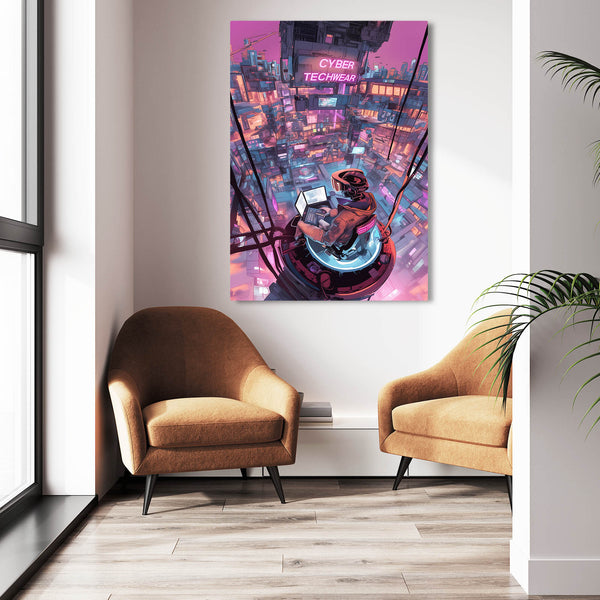 Cyber Cityscape Cyberpunk Art | MusaArtGallery™