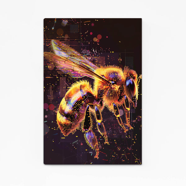 Cyber Glow Bee Art | MusaArtGallery™