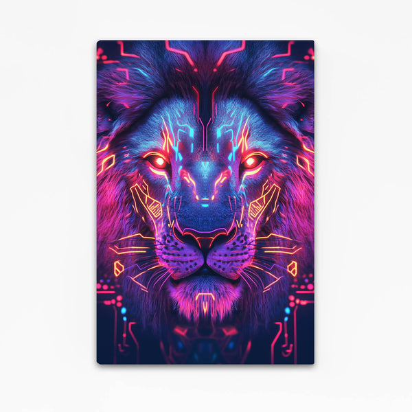 Cyber Lion Wall Art | MusaArtGallery™