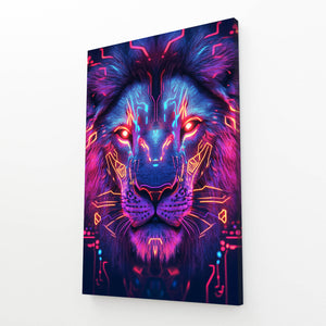 Cyber Lion Wall Art | MusaArtGallery™