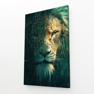 Cyber Majesty Lion Wall Art | MusaArtGallery™