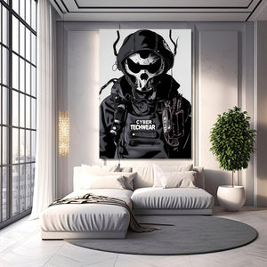 Cyber Mask Techwear Cyberpunk Art | MusaArtGallery™