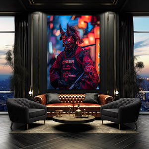Cyber Oni Cyberpunk Art | MusaArtGallery™
