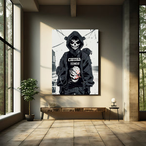 Cyber Skull Techwear Cyberpunk Art | MusaArtGallery™