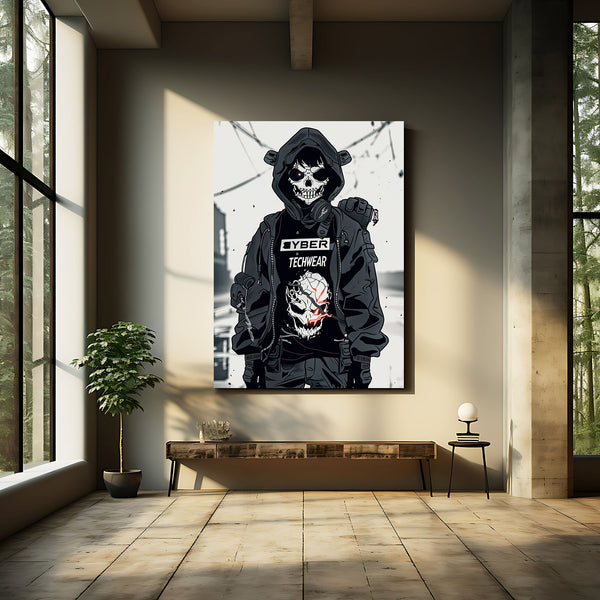 Cyber Skull Techwear Cyberpunk Art | MusaArtGallery™