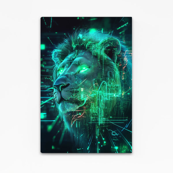 Cyber Vision Lion Wall Art | MusaArtGallery™