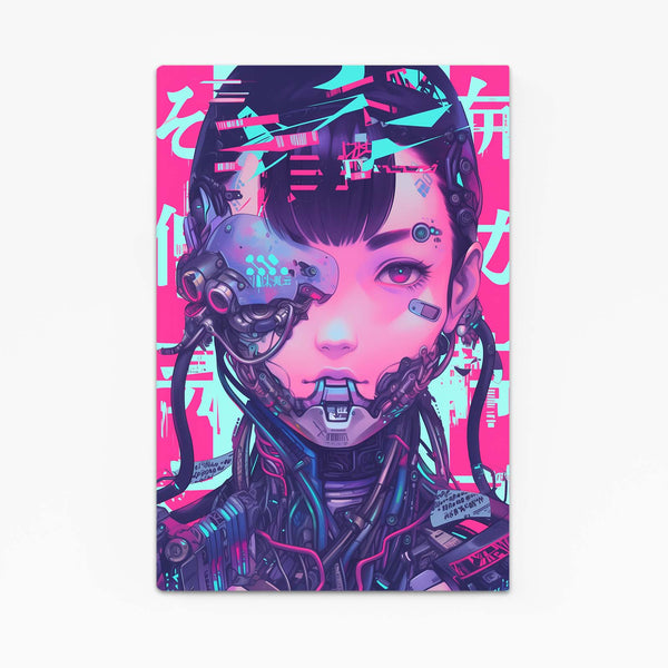 Cyberpunk Art Cyborg Face | MusaArtGallery™