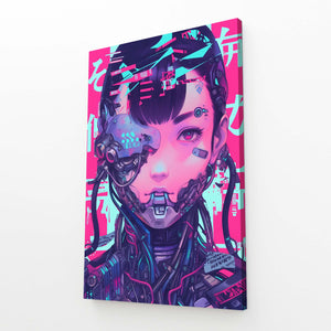 Cyberpunk Art Cyborg Face | MusaArtGallery™