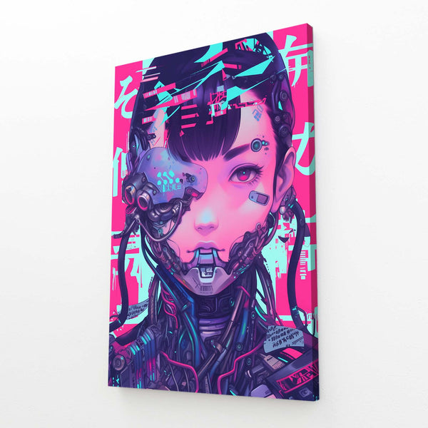 Cyberpunk Art Cyborg Face | MusaArtGallery™