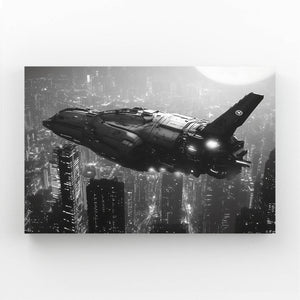 Cyberpunk Art Dark Starship | MusaArtGallery™