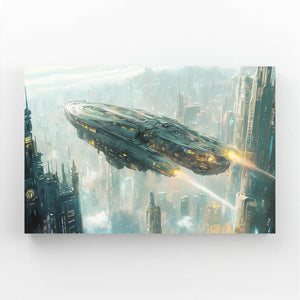 Cyberpunk Art Futuristic Starship | MusaArtGallery™