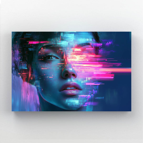 Cyberpunk Art Glitch Portrait | MusaArtGallery™