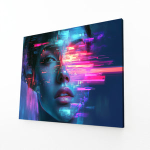 Cyberpunk Art Glitch Portrait | MusaArtGallery™