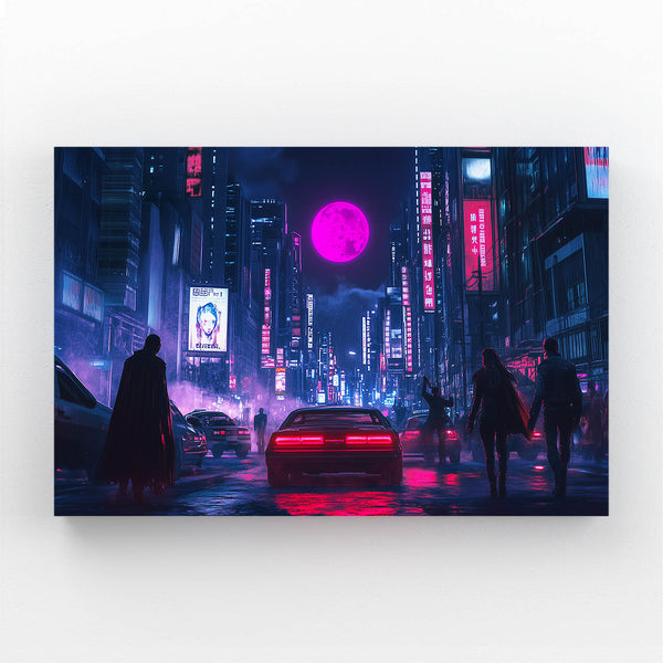 Cyberpunk Art Midnight Metropolis | MusaArtGallery™