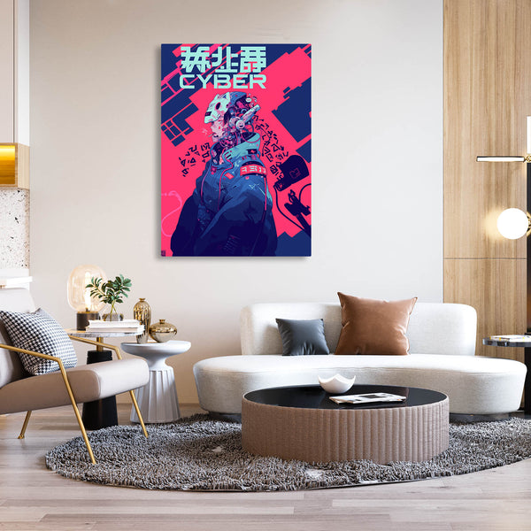 Cyberpunk Art Neon Circuit | MusaArtGallery™