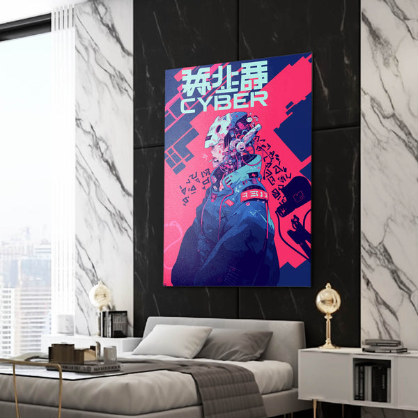 Cyberpunk Art Neon Circuit | MusaArtGallery™