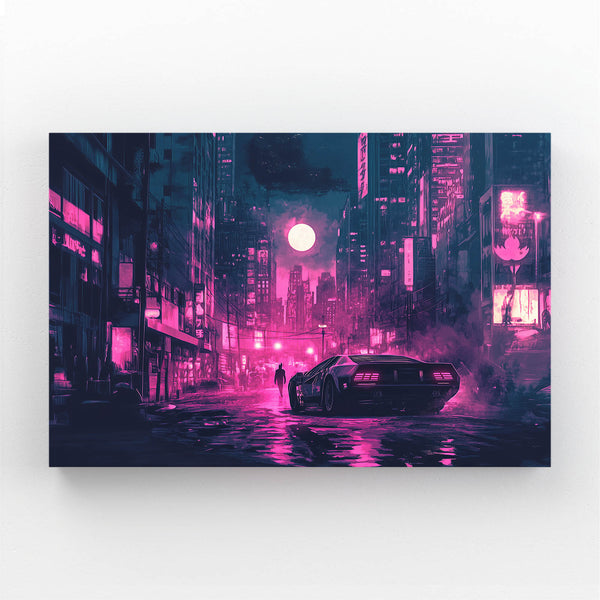 Cyberpunk Art Neon City Shadows | MusaArtGallery™