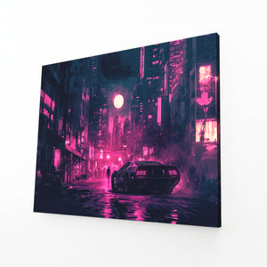 Cyberpunk Art Neon City Shadows | MusaArtGallery™