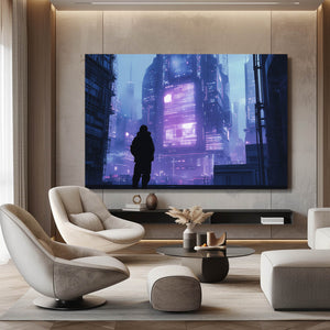 Cyberpunk Art Neon Cityscape | MusaArtGallery™