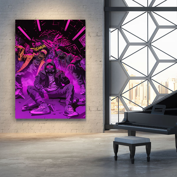 Cyberpunk Art Neon Crew | MusaArtGallery™