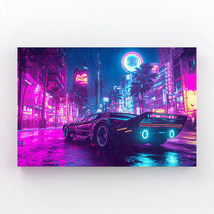 Cyberpunk Art Neon Drive Streets | MusaArtGallery™