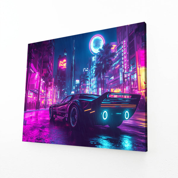 Cyberpunk Art Neon Drive Streets | MusaArtGallery™