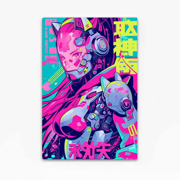 Cyberpunk Art Neon Guardian | MusaArtGallery™