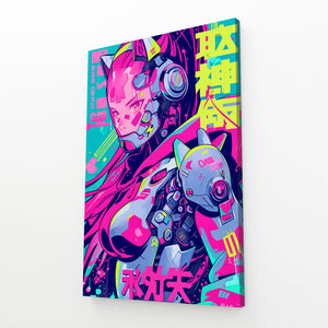 Cyberpunk Art Neon Guardian | MusaArtGallery™