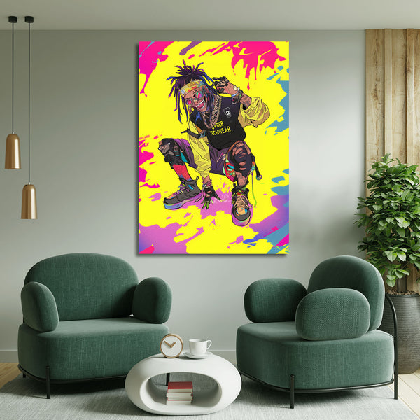 Cyberpunk Art Neon Rebel | MusaArtGallery™