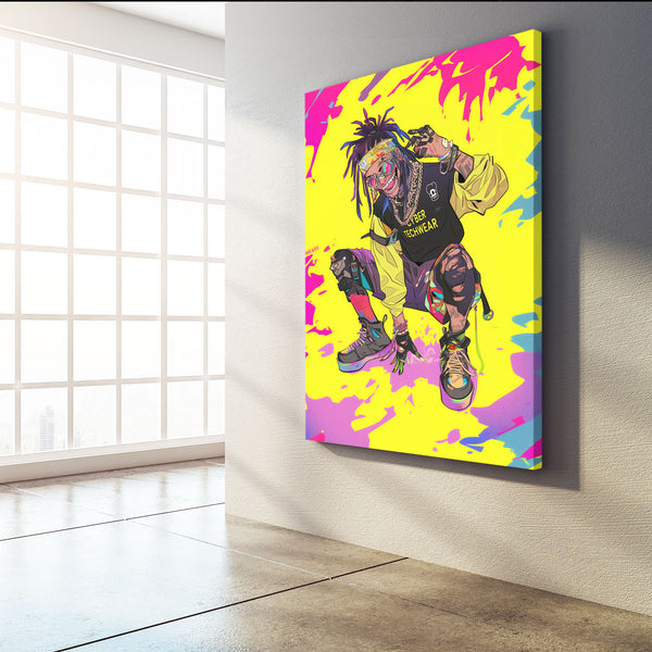 Cyberpunk Art Neon Rebel | MusaArtGallery™