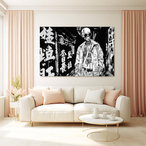 Cyberpunk Art Neon Skull | MusaArtGallery™