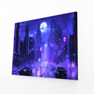 Cyberpunk Art Neon Skyline Drive | MusaArtGallery™