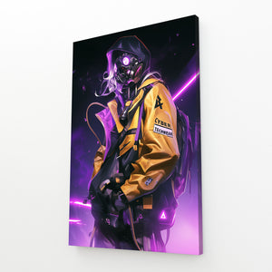 Cyberpunk Art Neon Soldier | MusaArtGallery™